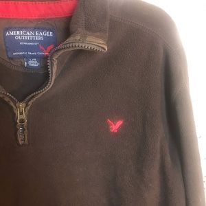 American eagle outfitters brown men’s polo shirt